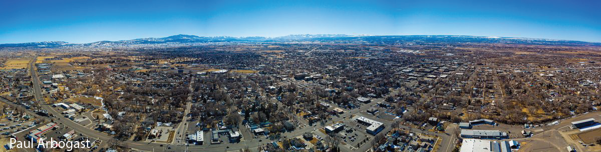 Aerial view on Montrose, CO