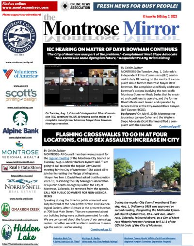 Montrose Mirror Issue 545 front page
